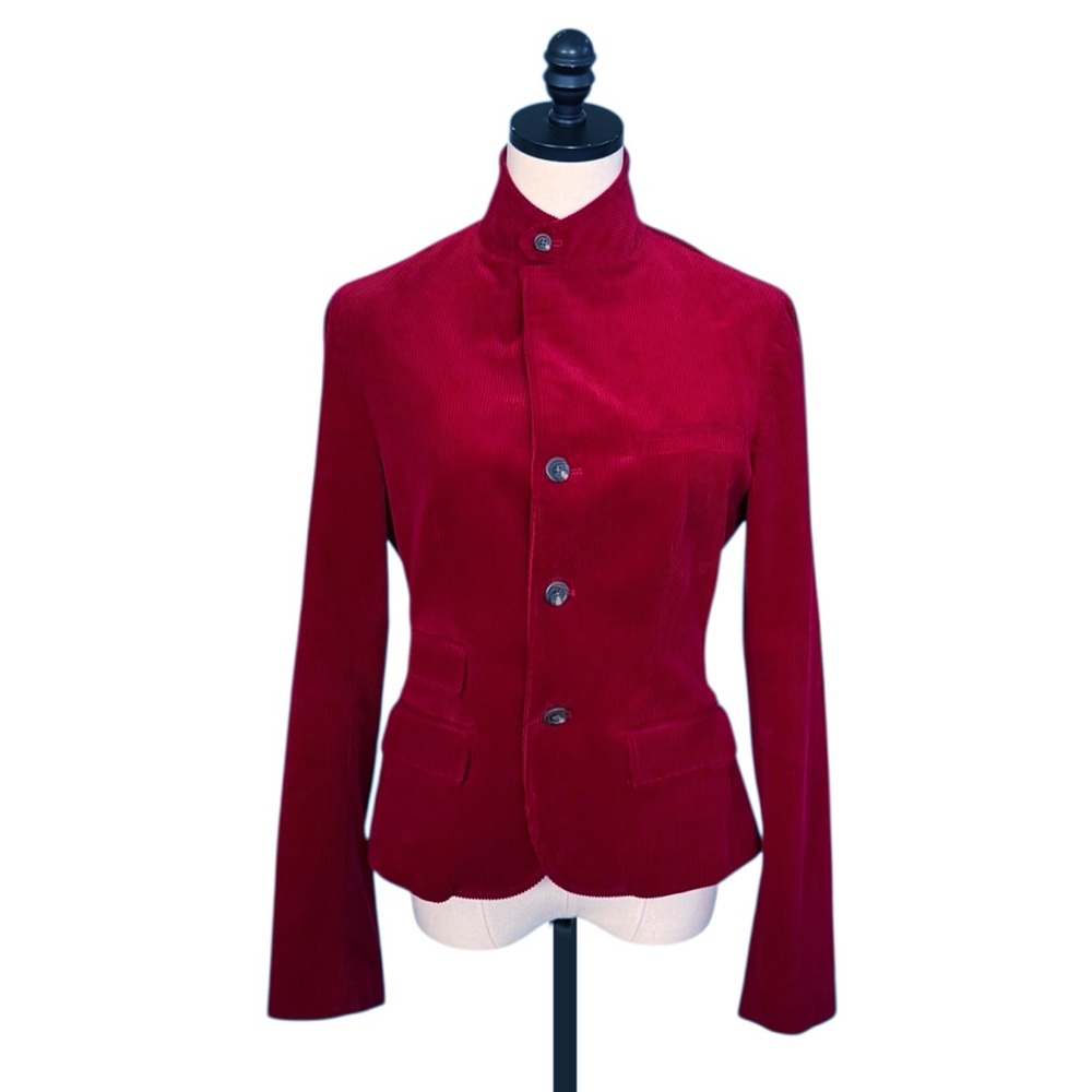 Ralph Lauren Vintage Corduroy Equestrian Blazer in Red | 8 - Picture 4 of 11